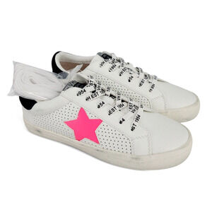 Vintage Havana Gadol-7 Sneakers White Pink Star Size 7‎ Logo Laces EUC